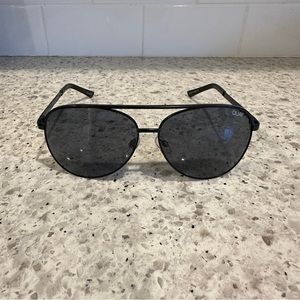 Quay Australia Vivienne Sunglasses Black Aviator